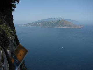 Capri vue de Sorrente