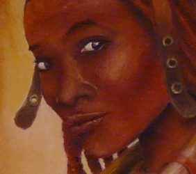 Himba Zoom peinture de Marc Haumont