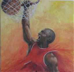 Sport-Basket peinture de Marc Haumont