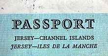 Ancien Passeport de Jersey