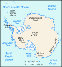 carte de l'Antarctique, CIA